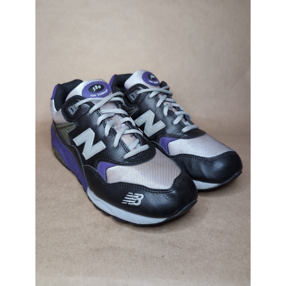New Balance Mens 9 MT580 Grey Purple Sneakers Athletic Shoes MT580BP Rollbar